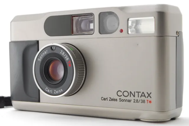 【Near Mint】 Contax T2 D Titan Silver 35mm Point and Shoot Film Camera from JAPAN