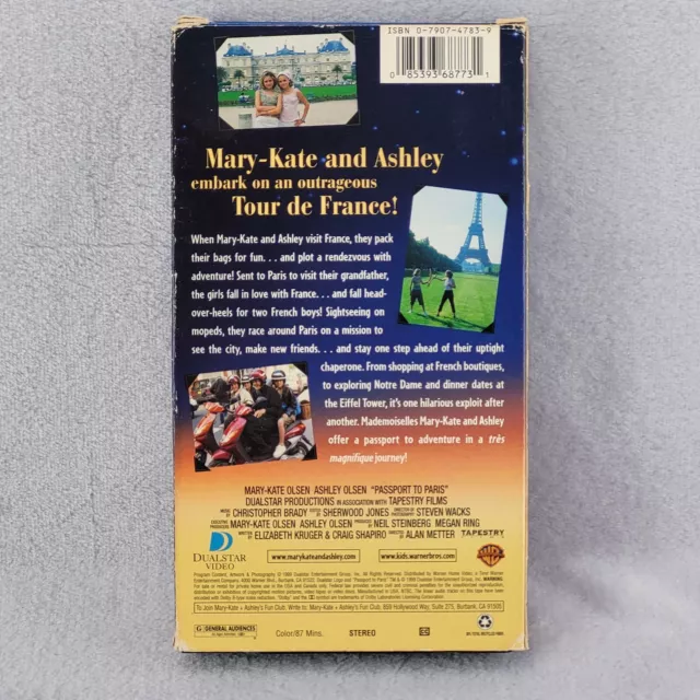 PASSPORT TO PARIS VHS 1999 Mary-Kate Ashley Olsen TESTED $7.99 - PicClick