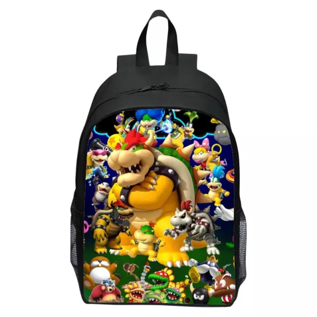 Super Mario Bowser Koopa Backpack Boys Anime School bag Girls Shoulders Bag Gift