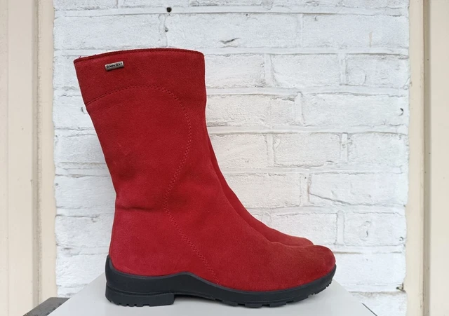 Rohde Sympatex Bottes Mi Hautes Rouge Pointure 37 UK 4 Fourré Hiver Germany