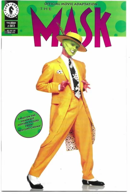 Mask, The Official Movie Adaption #2 Dark Horse Comics August Aug 1994 (VFNM)
