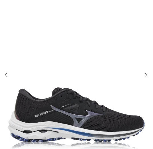 Mizuno Herren Black Pearl Wave Inspire 17 Lauftrainer UK 13 BRANDNEU