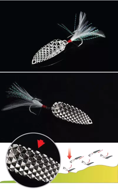 5g - 20g Spoon Lure Köder Fishing Freshwater Saltwater Blinker Leurre GT-BIO 2