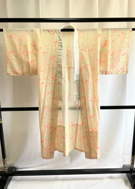 Vintage Japanese Juban kimono - Women's NagaJuban Kimono Robe