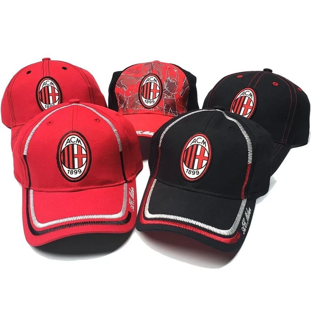 AC Milan Offizieller Jacquard-Schal - Unisex Schal In Schwarz/Rot, 100 % Acryl