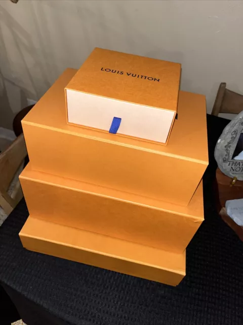Authentic Empty Louis Vuitton Empty Gift Box. Size: 8 1/4” X 5 3/8” X 1  5/8”