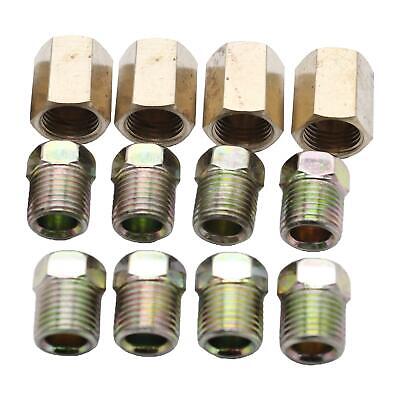 12Pcs 1/4 inch Brake  Connector Fittings Brass Unions Car Accessories 3