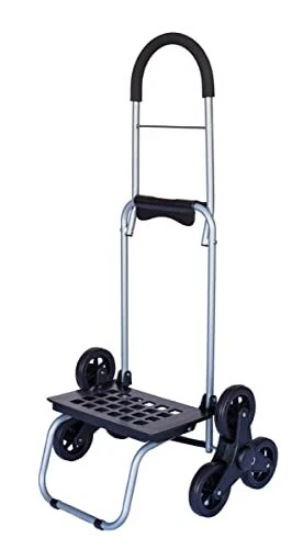 dbest products Stair Climber Trolley Dolly Personal Dolly Black Handtruck Har...