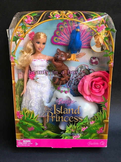 Island Princess Rosella Barbie Doll in White Dress Giftset Extremely Rare NRFB Island Princess Rosella Barbie Doll in White Dress Giftset Extremely Rare NRFB