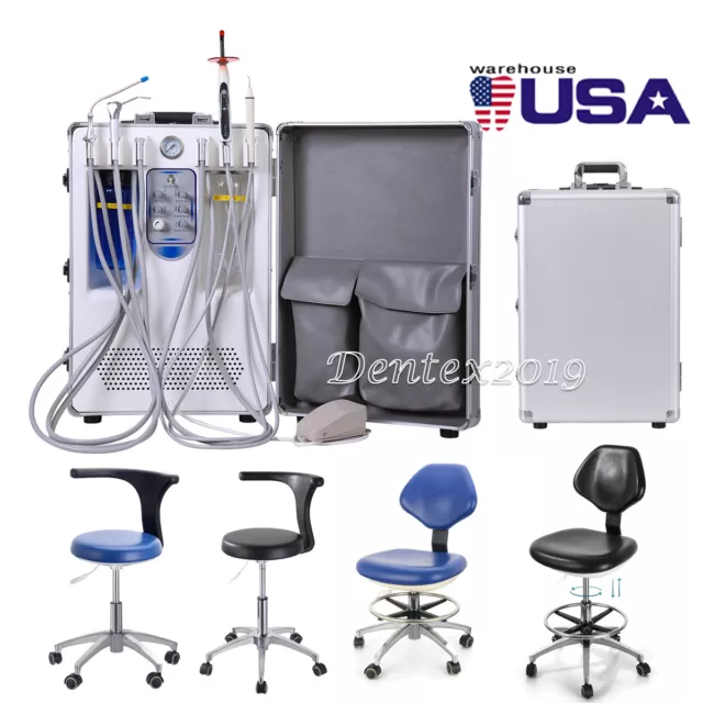 Dental unidad móvil de entrega de succión compresor de aire /silla de dentista