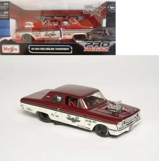 Pro Rods Diecast RARE MAISTO PRO Rodz 1964 Ford Fairlane Thunderbolt Drag Race 1/24 ...