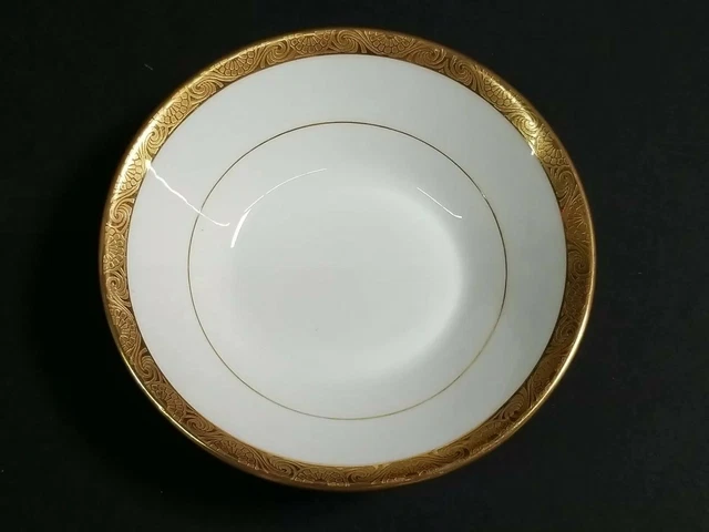 Mintons H1886 Gold Encrusted Rim Band Small Bowl 5.25" Dia England