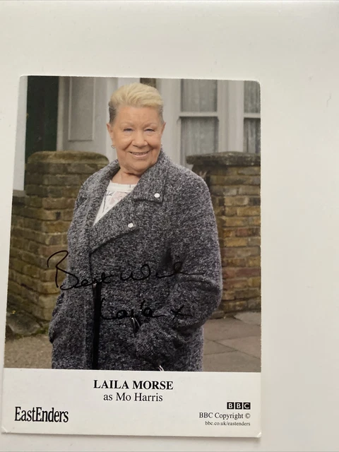 Laila Morse. Mo Harris In EastEnders. Genuine Signed Cast Card