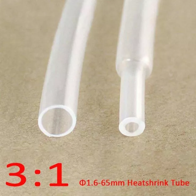 Clear 1.6mm-39mm 3:1 Heatshrink Tube Heat Shrink Tubing Waterproof Glue Lined