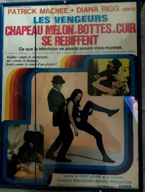 CHAPEAU MELON et BOTTES DE CUIR SE REBIFFENT affiche du film de la série TV