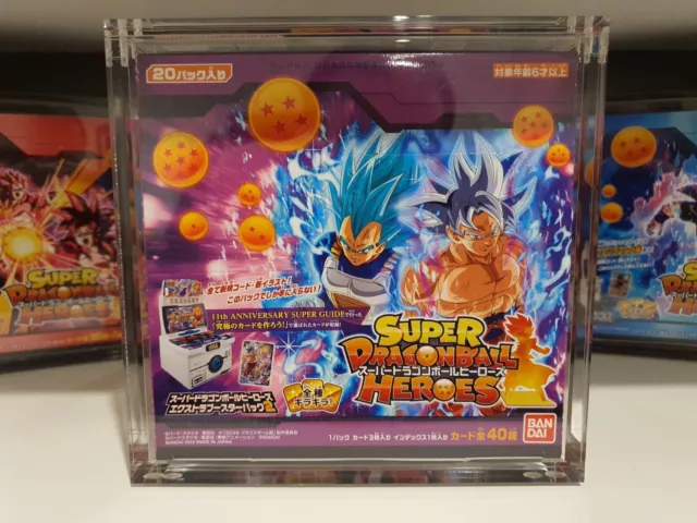 Super Dragon Ball Heroes Pums Booster Box Acrylic Display Case With Magnetic Top