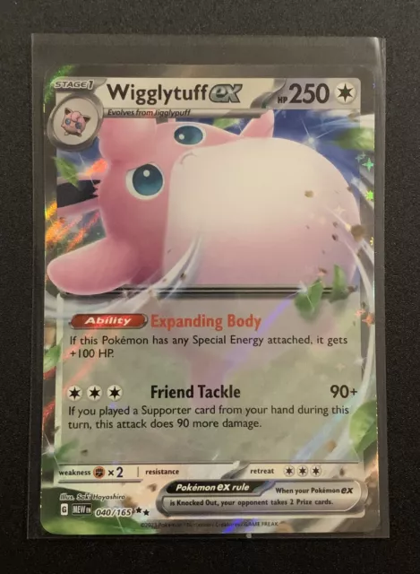 Wigglytuff EX - 040/165 - Ultra Rare - Scarlet & Violet: 151 - Pokemon TCG