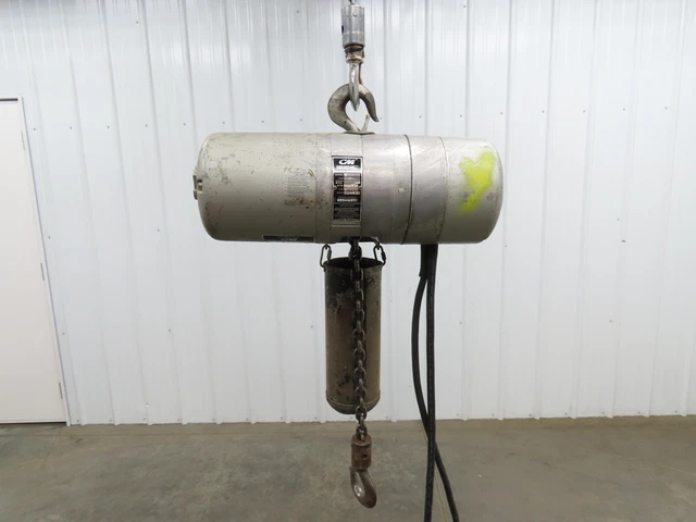 CM Lodestar L Electric Chain Hoist 1 Ton 16 FPM 15' Lift 12' Pendant 230/460V