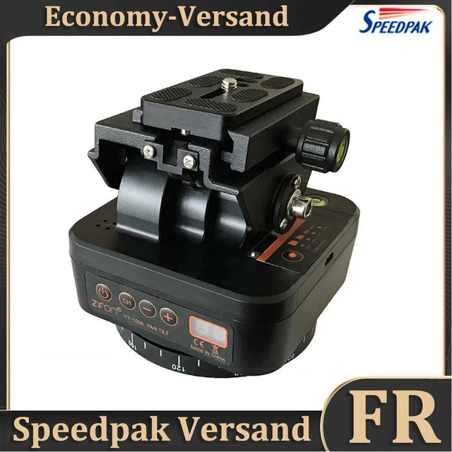 Panoramic Tripod Head Pan Tilt Head with 1/4 Quick Release Plate + Phone Holder