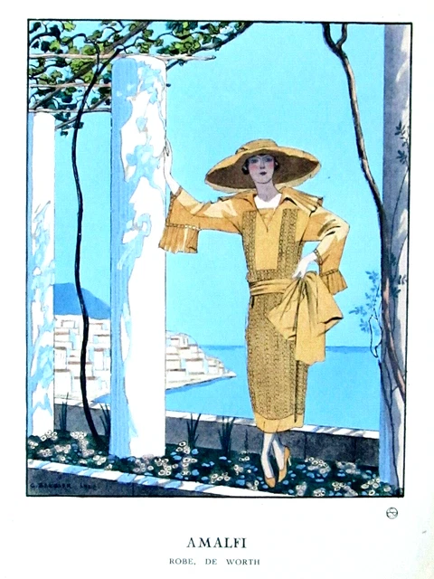 George Barbier AMALFI Original Edition 1922 Worth