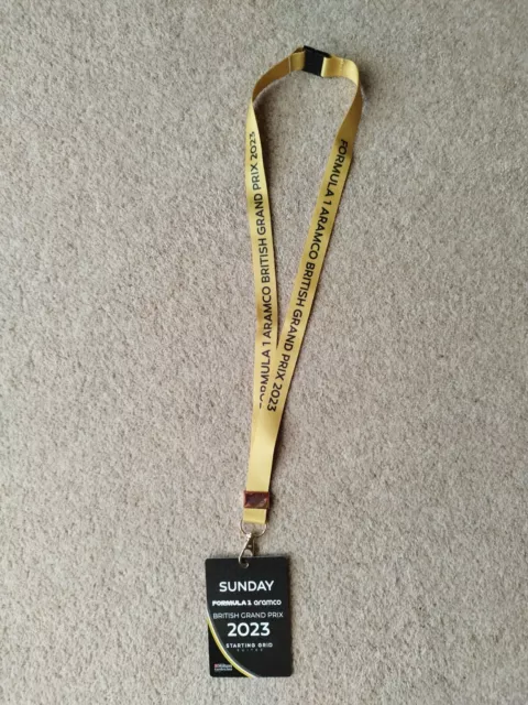 F1 Silverstone 2023 Formula 1 Aramco British Grand Prix Lanyard, Starting Grid