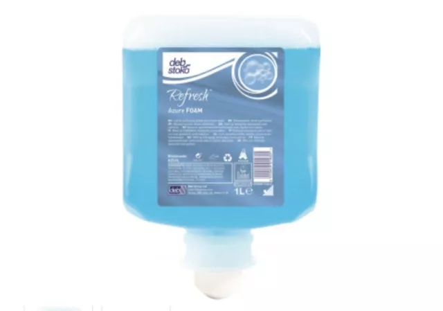 DEB - Azure AZUIL Foam Washroom Hand Wash 1 Litre Cartridge (AZU1L)