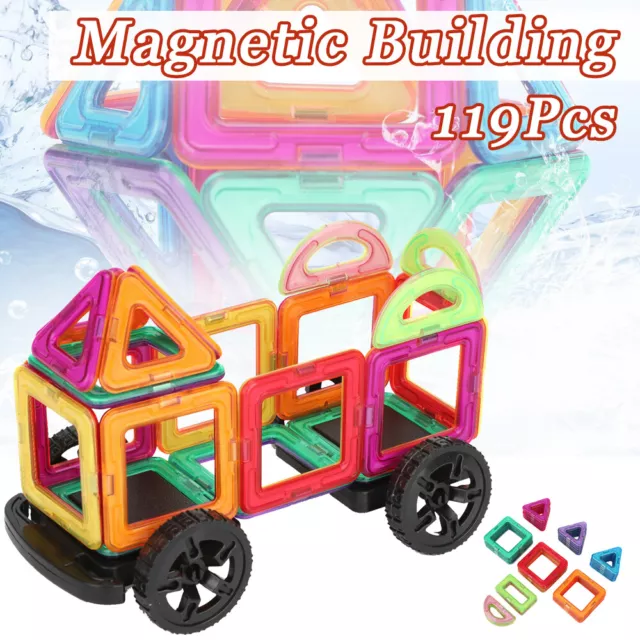 Magnetic Building Blocks Toys Magnet Tile Kit Educational Toy Construction Tiles