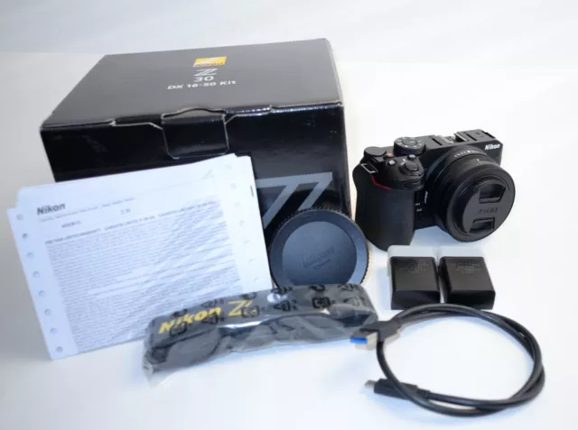 Nikon Z30 Camera with 1,403 shutter count, NIKKOR Z DX 16-50mm f/3.5-6.3 VR Lens