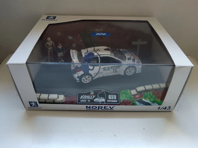 1/43 Miniatura Peugeot 206wrc #10 Tour De Corse 2000 G.paniz | Frete grátis