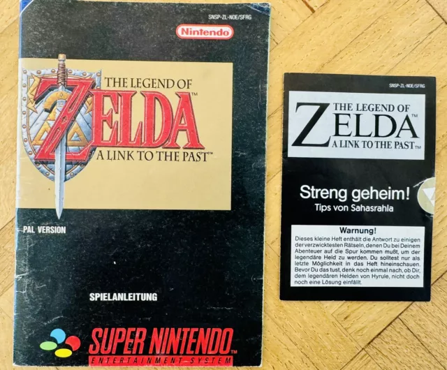 Für Nostalgiker | Super Nintendo Anleitung The Legend of Zelda