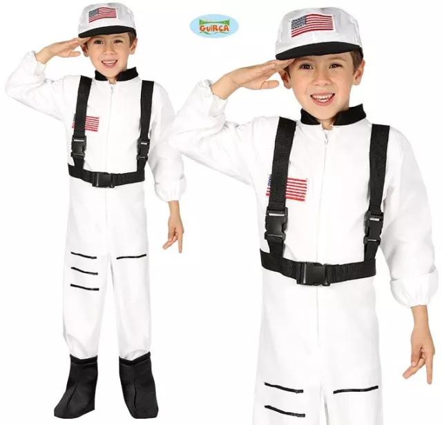 Childs Astronaut Fancy Dress Costume Kids Boys Childrens Spaceman Outfit New fg