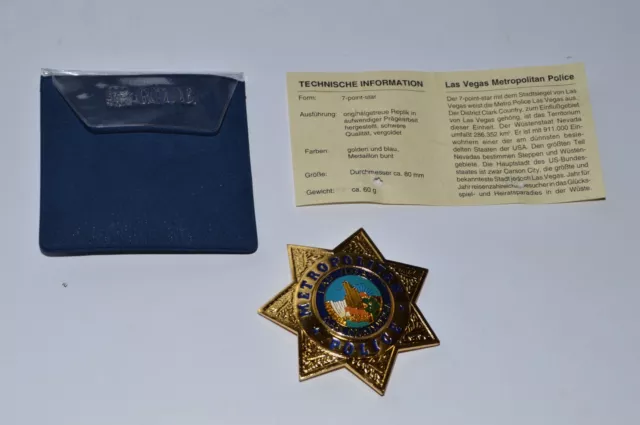 historisches Abzeichen Collector US Police Metropolitan Las Vegas Clark Nevada