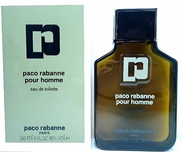 Paco Rabanne pour Homme 240 ml  EDT Eau de Toilette Splash / old Version