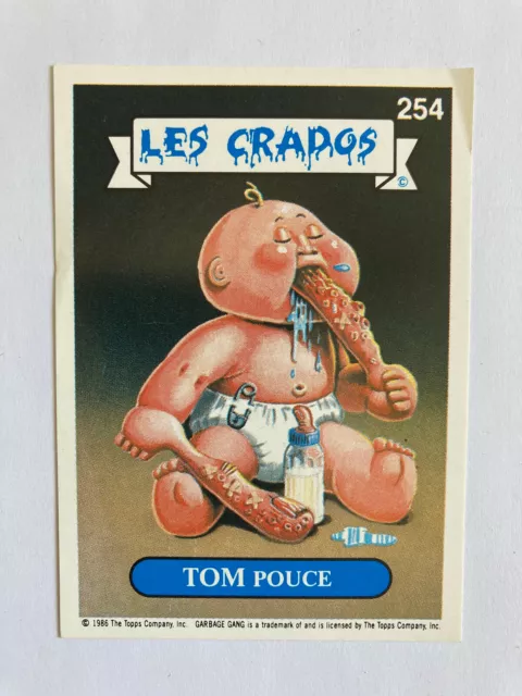 Carte autocollant 254 Les Crados 2 - Tom pouce sticker Art Spiegelman