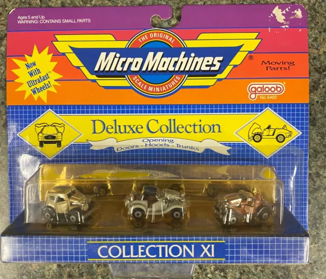 Vintage 1989 MicroMachines Deluxe Collection IX-'32 Vicky, Duesy, Packard Galoob