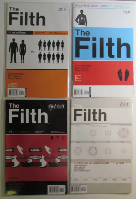 2002 The Filth Lot of 4 #1,2,3,4 Vertigo Comics NM- 1st Print Comic Books