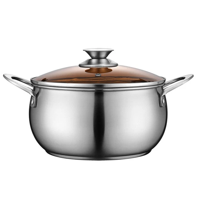 Glasdeckel Kochen Keiner 23x13cm Edelstahl Gas Gemüse Gulasch Induktion