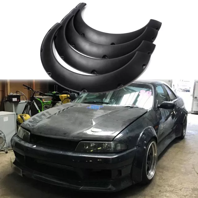 BLACK FENDER FLARES Extra Wide Body Kit Wheel Arches For Subaru Liberty  BC,BC6 $109.11 - PicClick AU