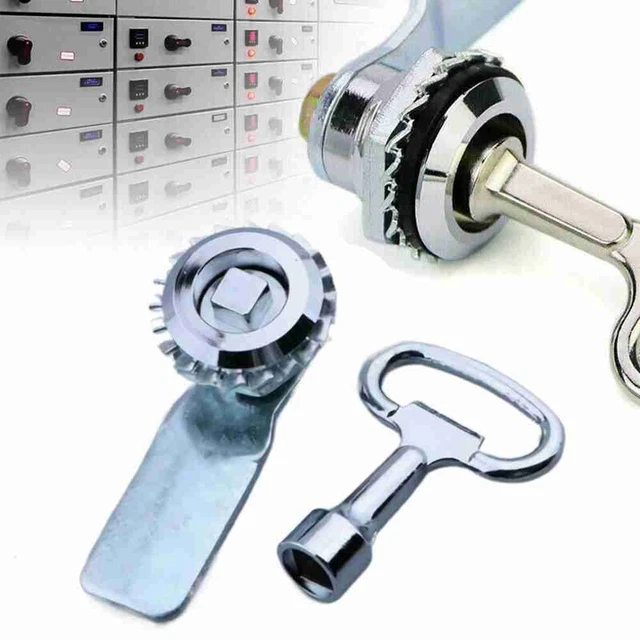 d'armoire Clé de valve Serrure triangle Couple clé Serrure carrée Clé à molette