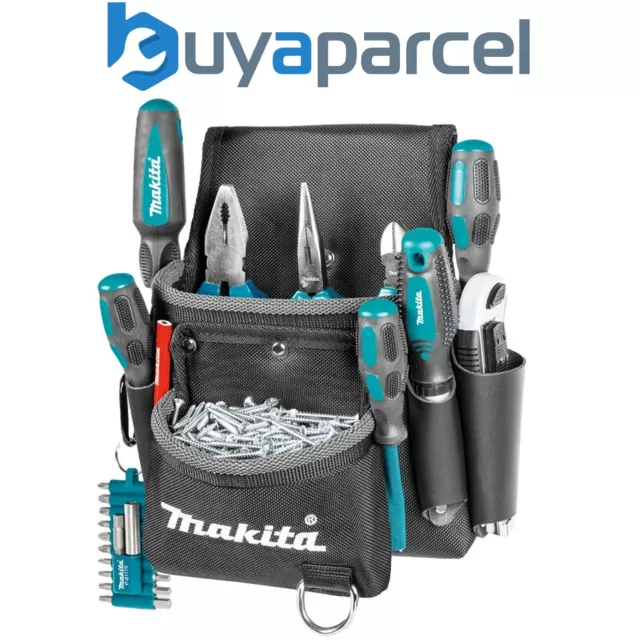 Makita E-15198 2 Pocket Fixings Nail Screw Tool Belt Pouch Holder Strap System