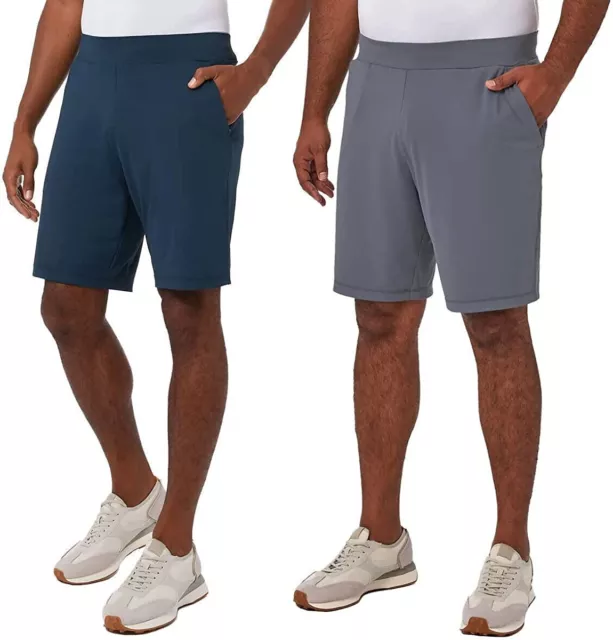 32° Degrees Cool Performance Active Short 2Pk XXL Gray/Blue Stretch Breathable