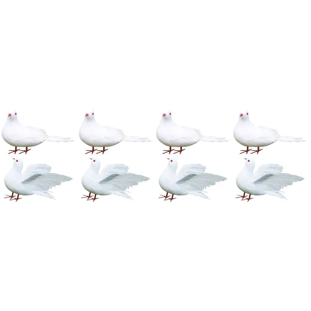 8 Pcs Vogel Modell Hochzeit Party Tisch Dekoration Gefälschte Tauben Dekorative