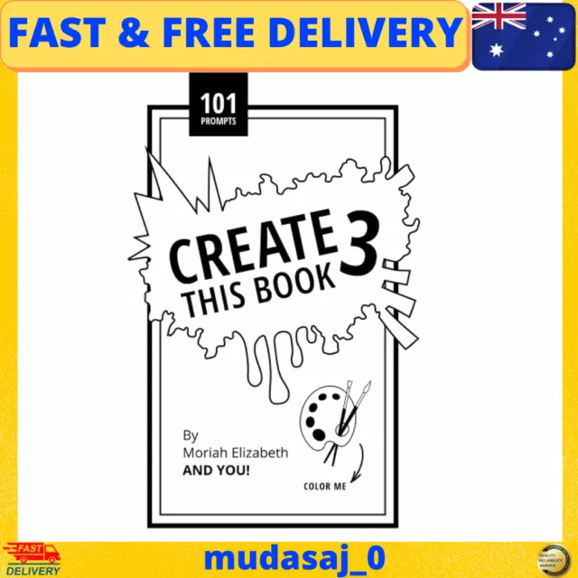 Create This Book by Moriah Elizabeth | PAPERBACK Book | FAST NEW AU