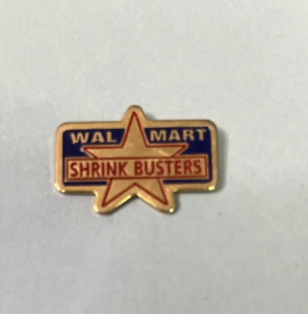 VTG WALMART LAPEL Pin Shrink Busters Department Collectible Employee