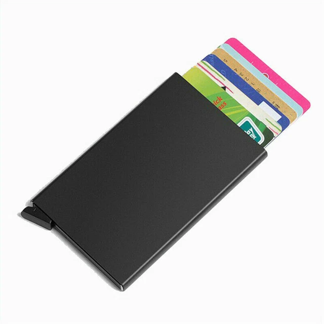 Men RFID Blocking Slim Money Clip Wallet Credit Card ID Holder Thin Minimalist 2
