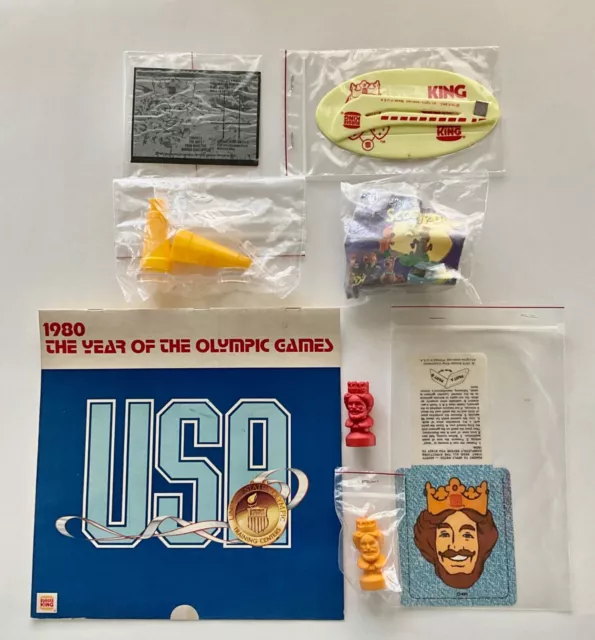 Eight Vintage Burger King Premiums (Mostly 1978)