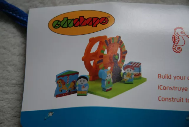 Edushape Floating 3D Amusement Park Ferris Wheel Pony Creative Bath Toy 15 PCS 2