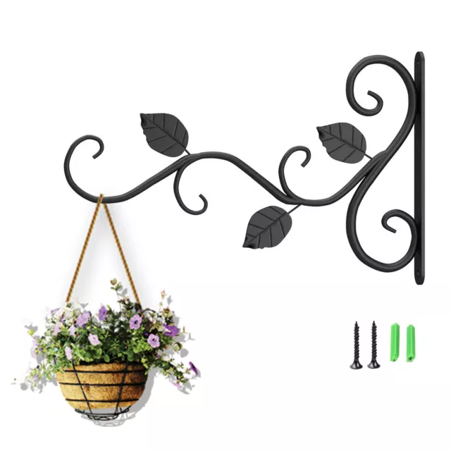 NEW Garden Wall Plant Hanger Bracket Heavy Duty Wall Hanging Hook For Flower Pot