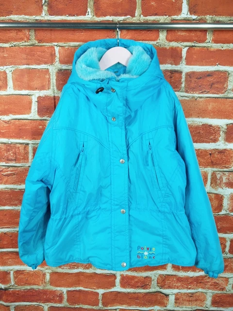 Girl Coat Age 11-12 Years Poivre Blanc Blue Padded Ski Snowboarding Jacket 152Cm