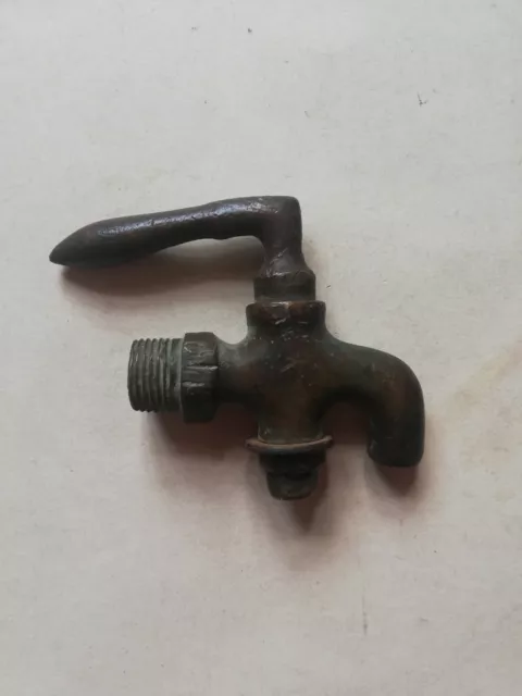 Antique Vintage 1900's solid brass water faucet